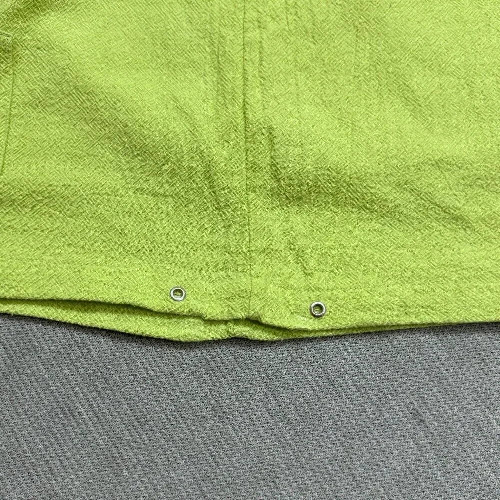 CJ Banks Baja Hoodi Womens Size 1X Yellow Greene Long Sleeve Pullover Cotton - Picture 10 of 16